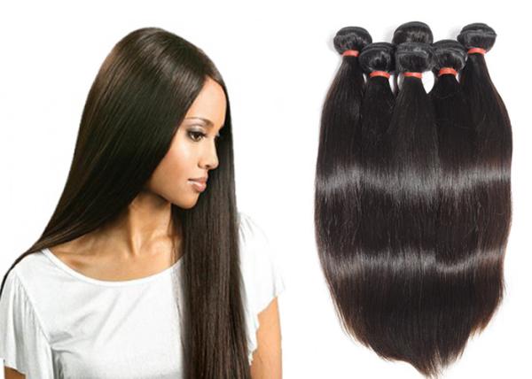 Nenhum cabelo humano não processado químico empacota/cabelo reto de seda de Remy