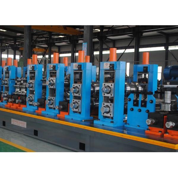 Высокочастотный сварный трубопровод Синий сварный трубопровод из углеродистой стали Максимальная скорость 120 м / мин Диаметр 12 - 63 мм