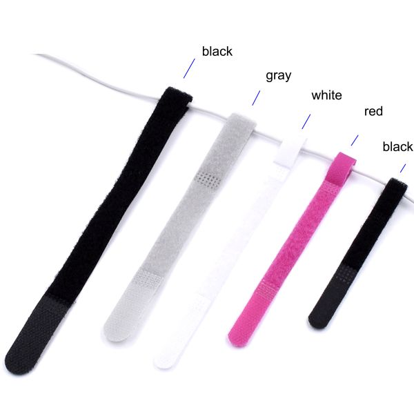 DANSKY Customized Size P-type Cable Tie Nylon Self-adhesive Ties Hook and Loop Fasteners for Cellphone Usb Data Wire Ear Phone