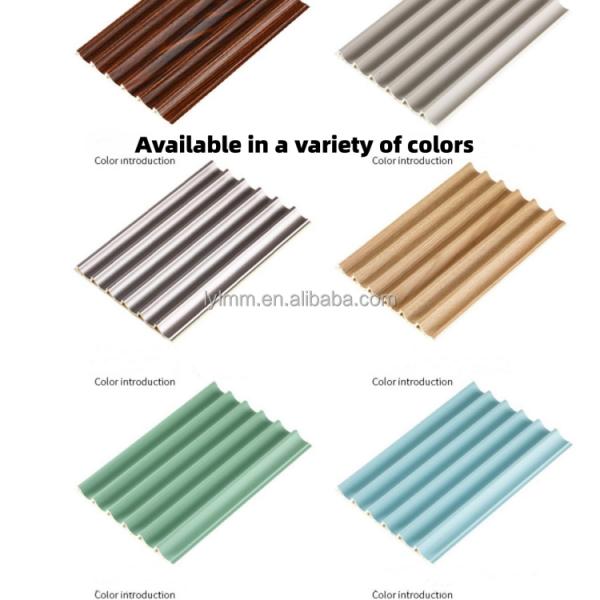 200 Inner Semicircle WPC Wall Panel for Interior Wall Cladding in Home and Mall Design