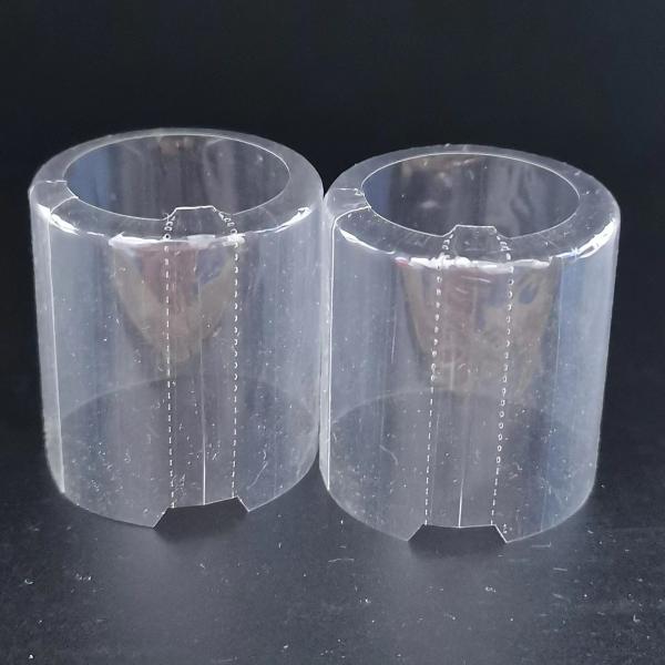 ПВХ / ПЭТГ Прозрачные ресничные ленты для шеи цветные терморежущие обертки термопечать для бутылок