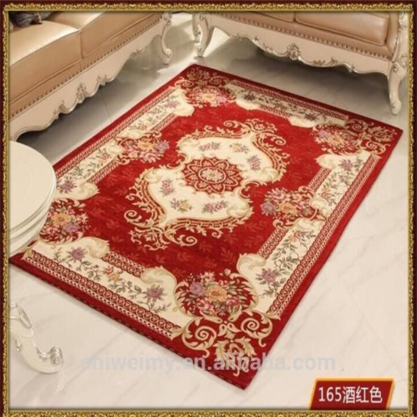 Jacquard 50%acrylic 40%polyester 10%cotton rug for living room