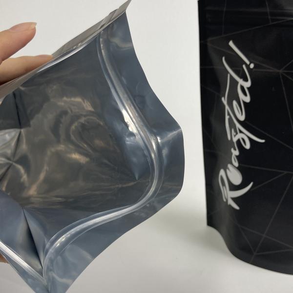 Custom Printed Food Grade Snack Packaging Bags Matt Finish Stand Up Zipper Bags for Bakery Food