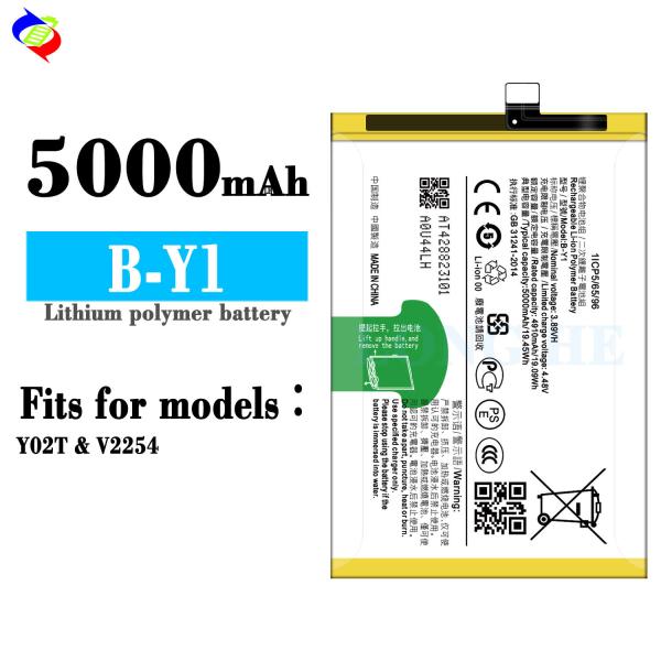 5000mAh VIVO Bateria Telefone de substituição Stock B-Y1 Proteção de IC dupla Bateria móvel
