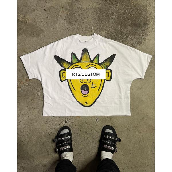 Men's and Women's Oversized T-shirts with Custom RTS Graphic Print in 100% Cotton
