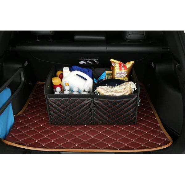 Waterproof Car Additional Accessories Pu Leather Collapsible Trunk Organizer
