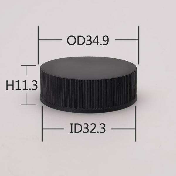 ODM 32/400 Pinstripe 32MM Black Plastic Screw Covers