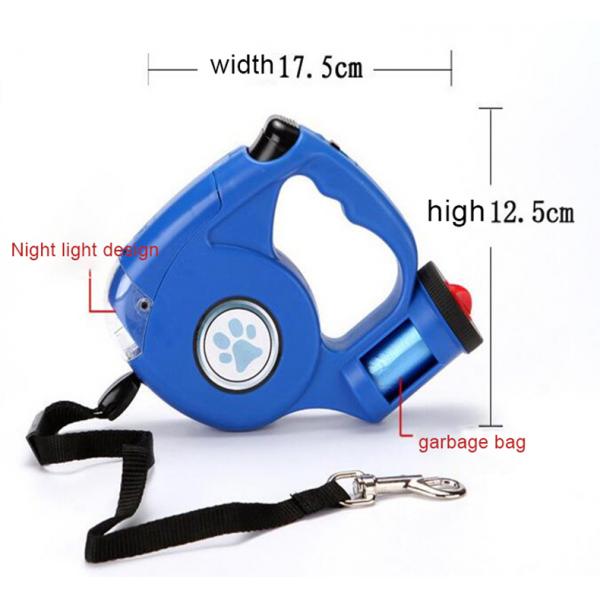 Leash para mascotas lámpara de lujo retráctil de diseño basura universal de limpieza bolsa de caca