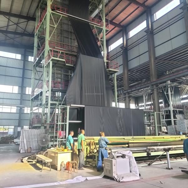 Black HDPE Geomembrane 0.75mm for Fish Shrimp Farm Plastic Pond Liners in Philippines