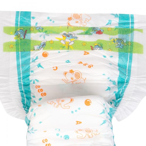 Breathable Backsheet Baby Born Diapers 27lbs 3D Leak Prevention Channel