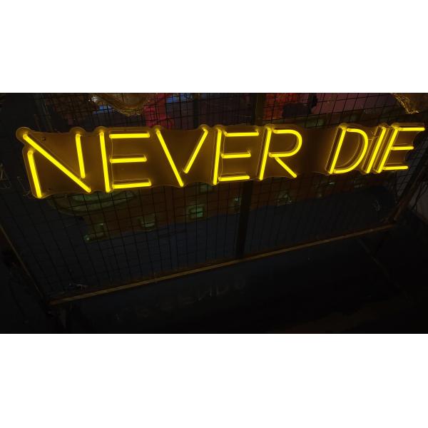 Cuttable Dimmable Custom Neon Light 8×12mm Silica Bright Yellow 5000hrs