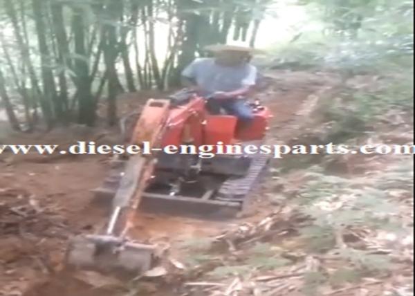 1800kg Mini Excavator Hydraulic Rubber Track Diesel Engine