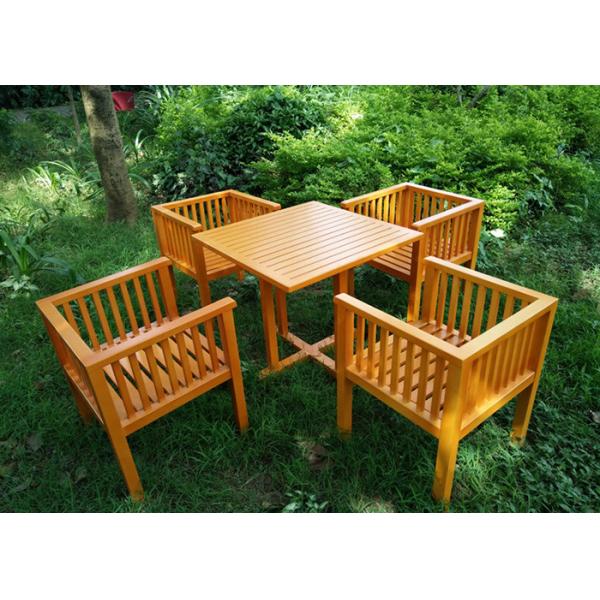 Водоустойчивые таблица сада и стулья, Дурабле твердой деревянной мебели сада стабилизированный
