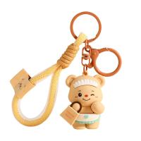 Chaîne à clefs en silicone douce pour filles, sans goût