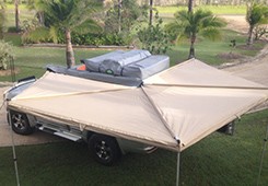 Foldable Foxwing Awning for 4x4 Cars Waterproof and Camouflage Tent Style 250x20x10cm