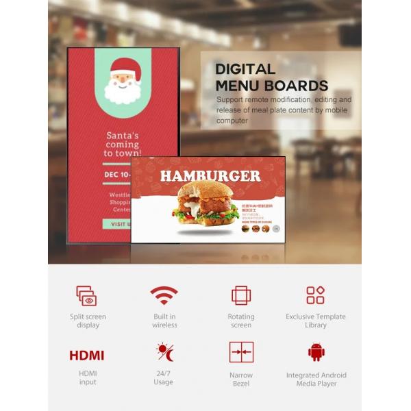 Коммерчески цифров установленные стеной рекламируя экран для ODM музеев Bookstores