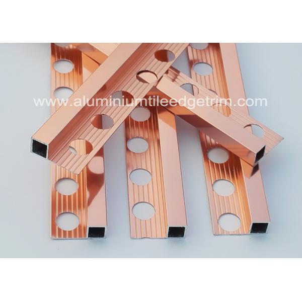 Durable 10mm Metal Square Edge Tile Trim For Counter Top Or Window Sill