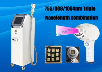 Triple Wavelength Diode Laser Hair Removal Machine 755 808 1064nm Available