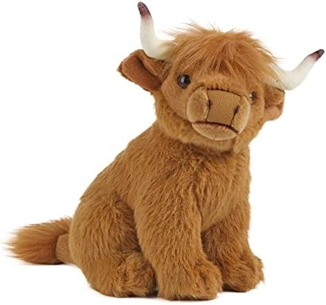 Коричневое набитое животное. Звуковая фермерская игрушка. Мягкий подарок для детей.