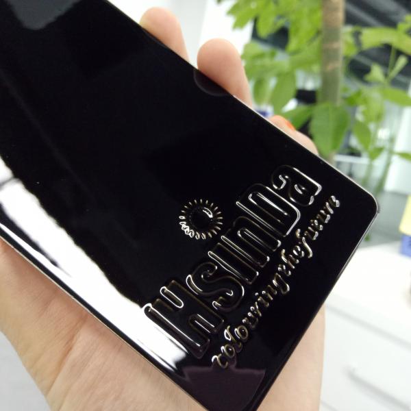 Глянцевое покрытие из 100% полиэстера с эффектом черного зеркала для автомобильных деталей