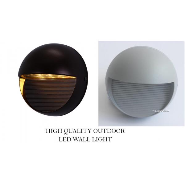 Half Round Wall Mounted Exterior Led Lights 3Watt For Outside Garden Decoration