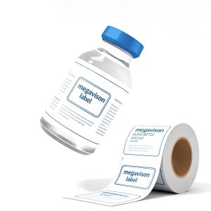 Custom Your Design White Vinyl Paper Glossy Vial Label 3mL 10mL Personalized
