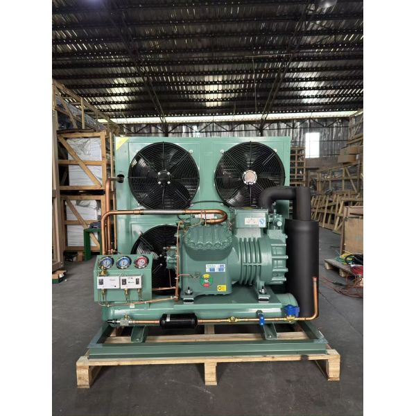 12HP Condenser Refrigerator Machinery Cooled Open Type Freezer Reciprocating Compressor Cooled Condensing Unit Motor R404a
