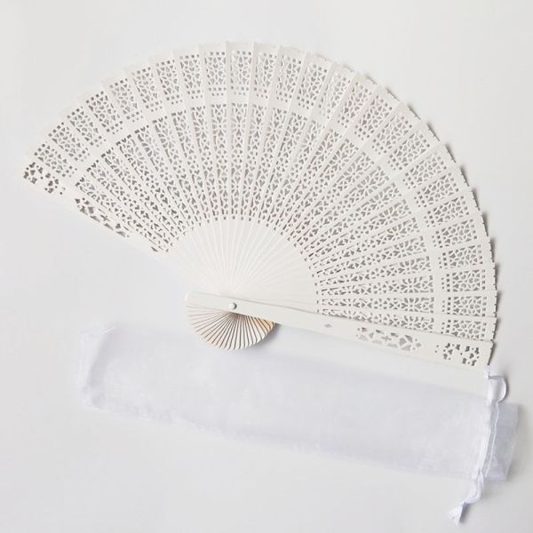 [I AM YOUR FANS] Hot Selling Sandalwood Fans No Fragrance Wood Fan With Box/Bag