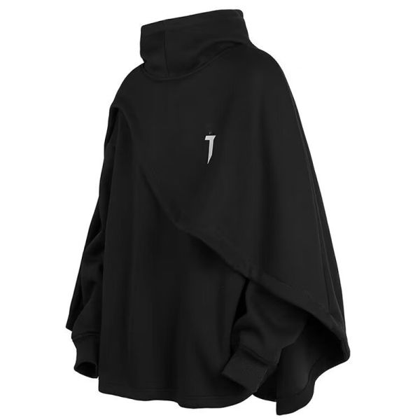 Eden Unisex Solid Winter Hoodie Comfortable Fit Windproof Breathable Spade Cloak Alleviate Anxiety