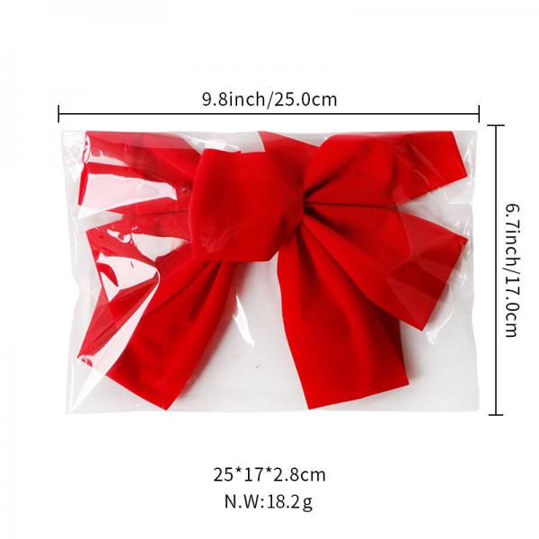 Подарок Погода Красивые рождественские бархатные ленточные луки для дня рождения и декорации вечеринки