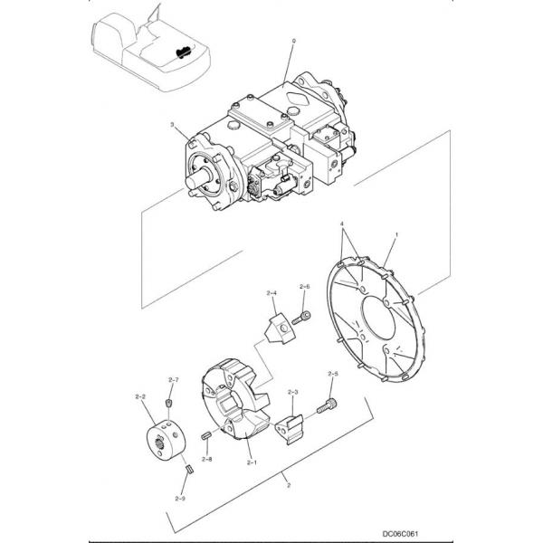 LC10V00029F4 Excavator Hydraulic Pump For Kobelco Excavator SK350-8,SK350-9