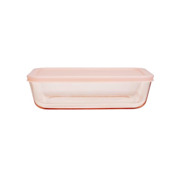 Color Sprayed Glass Food Container With Simply Store PE Lid