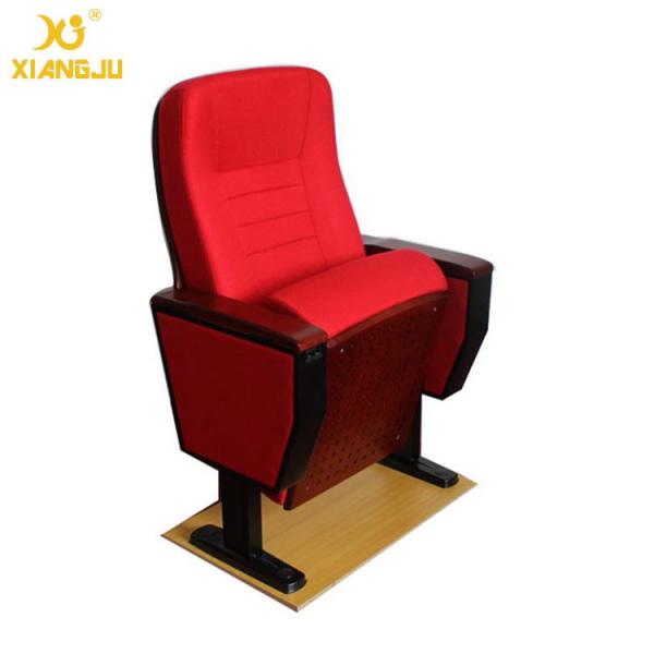 High Pressure Plywood Armrest Red Folding Auditorium Chairs 5 Years Warranty
