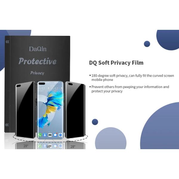 Противовзрывный HD матовый антисиний свет Конфиденциальность TPU защитник экрана защитник мобильного телефона сырьевые материалы гидрогелевые пленки