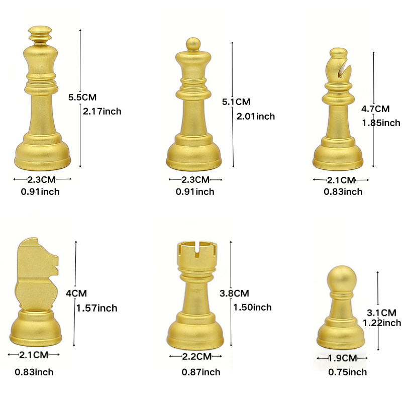 Portable Metal Chess Set with Durable Aluminum Alloy and Foldable Design for Travel and Home Entertainment