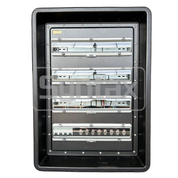 Syntax MD4 Three Phase IP67 Waterproof 125A/5P HDPE Portable Power Distribution Board for FIFA Sporting Events in Qatar 630x430x900mm