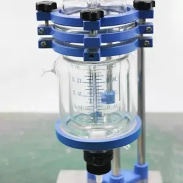 0.25L-3L Laboratory Chemical Reactor Jacketed Double Layer Glass Stirred Tank Reactor