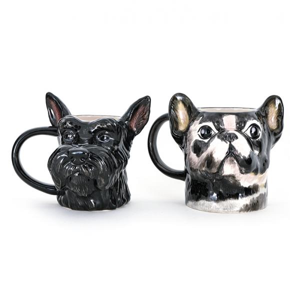 Самый продаваемый милый глиняный 3D черный собачий кувшин из керамики