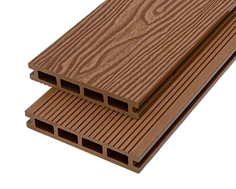 Outdoor WPC Decking Commercial Project Solution Fire Retardant Customized Sizes