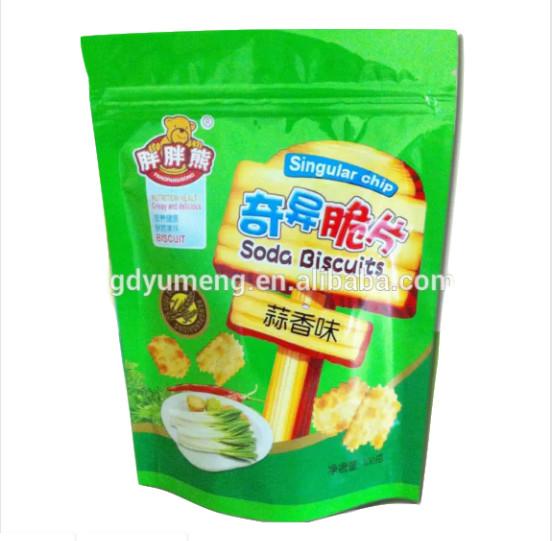 food grade material stand up zip plastic bags /potato chips packaging plastic bag