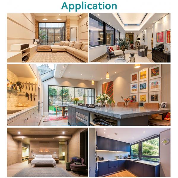 Commercial Adjustable Anti-Glare GU10 Recessed Spotlight Downlight Frame