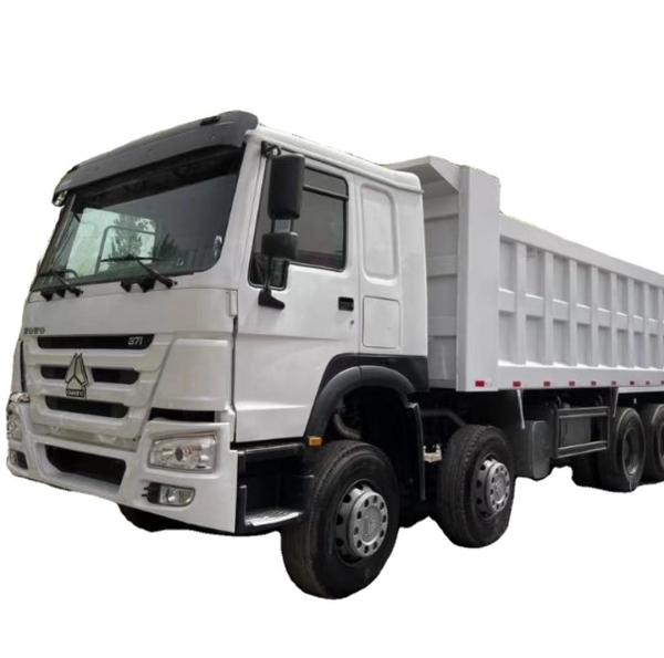 Second Hand HOWO 8x4 35-40 Ton Tipper Truck for Construction Mine in Good Condition
