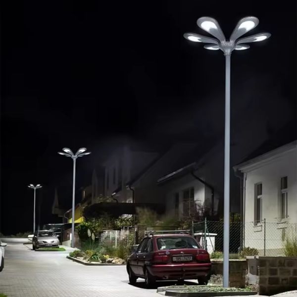 Smart Solar Garden & Road Lights Roadside Solar Panel Led Lamp Post with High Mast Lighting Poles
