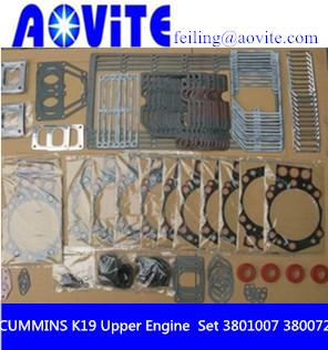 Cummins K19 KTA19 Full Gasket Kit Upper Engine and Lower Engine Gasket Set 3801007 3800728