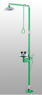 BH30-1011L Stainless Steel Emergency Shower Eyewash with Epoxy Coating