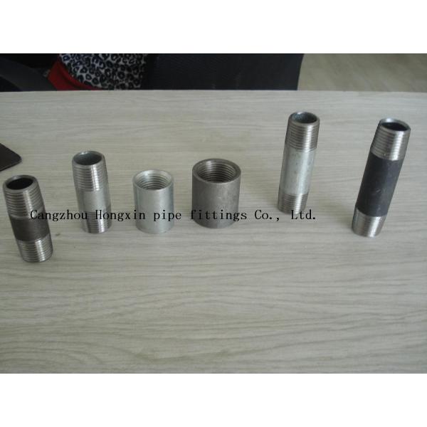 BSPは延長ニップルの先を細くする   各端に糸、BS 1387への空。   黒い