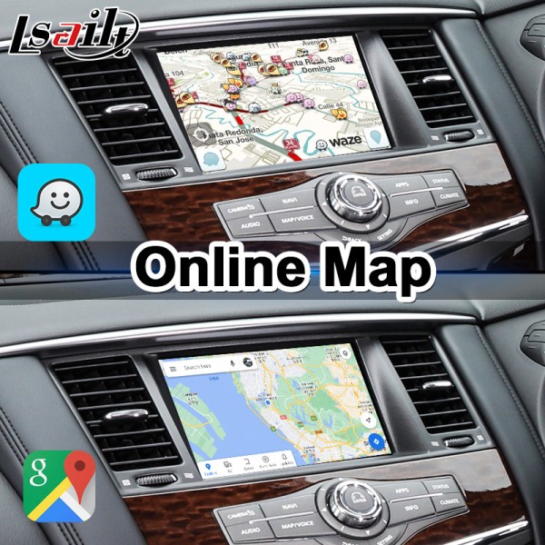 Lsailt Wireless Android Auto Carplay Screen for Nissan Patrol Y62 2011-2017