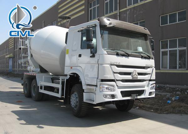 EuroII Diesel Manual 2019 Sinotruk HOWO A7 Concrete Mixer Truck  with Italy PTO and10 Tires 8cbm 6x4