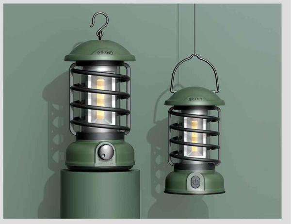 New Horse Lantern LED Camping Light Emergency Portable Outdoor Tent Light Hook Hand Light