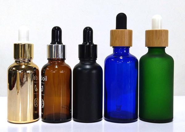 100 Ml Essential Oil Black Glass Dropper Bottle With Bamboo Lids